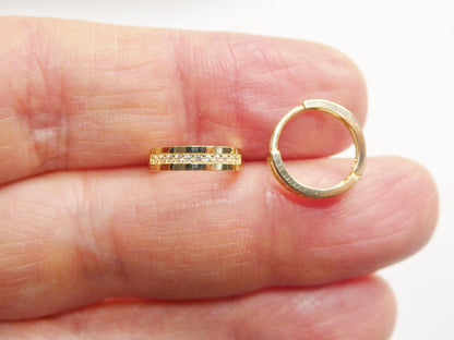 Real 10k Solid Yellow Gold Designer Earrings