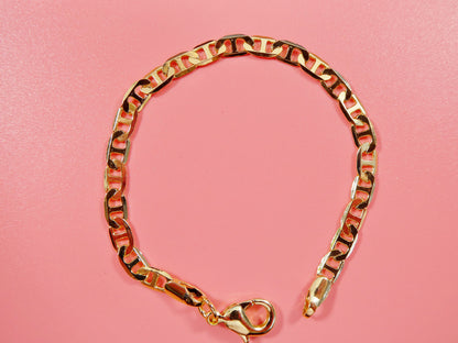 5.5 Inch 18k Gold Filled Mariner Style Baby Bracelet