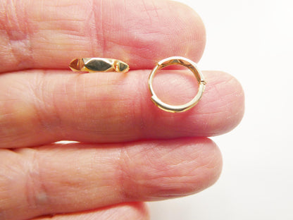 Real 10k Solid Yellow Gold Designer Earrings