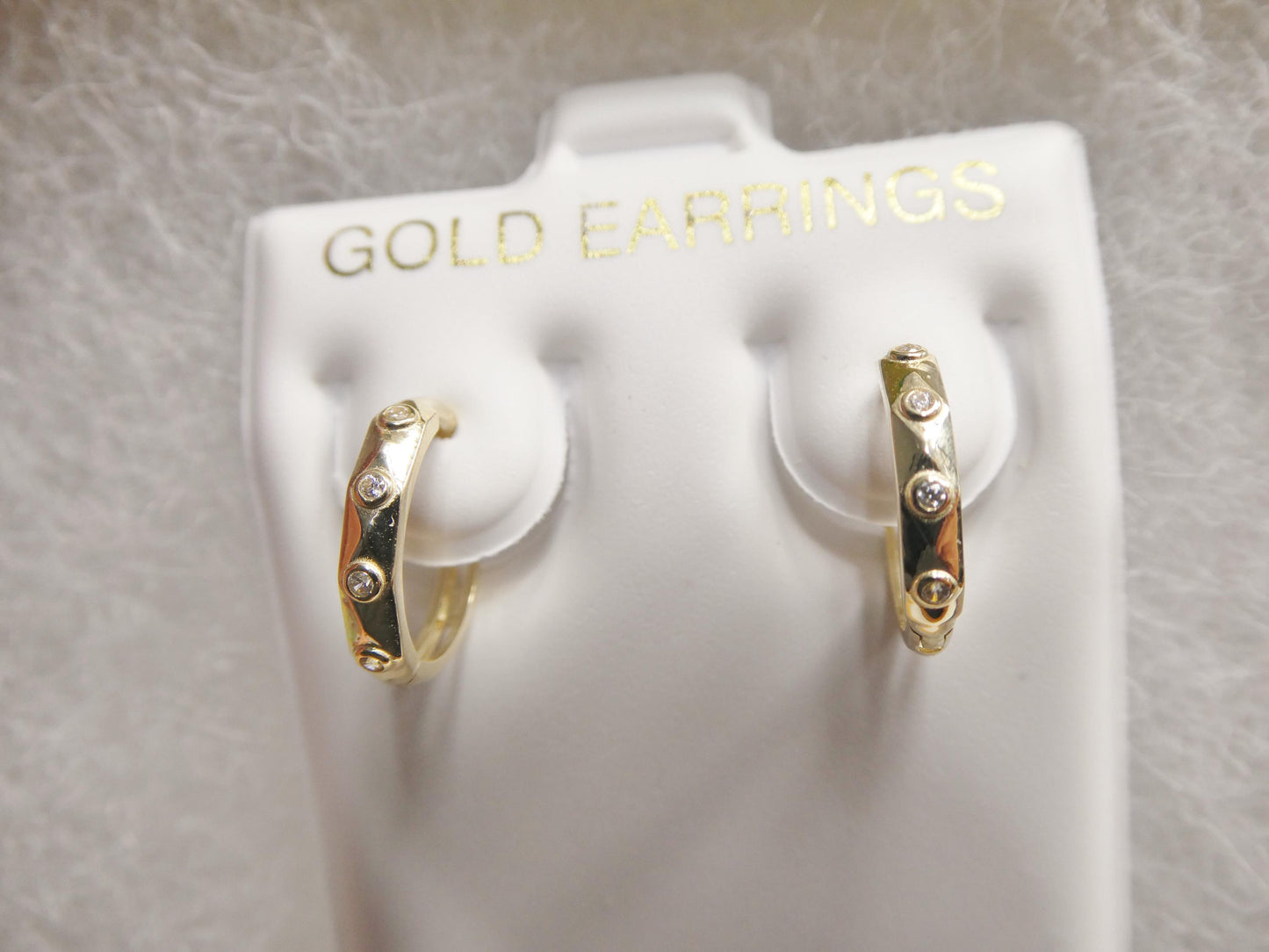 real 10k solid yellow gold designer earrings