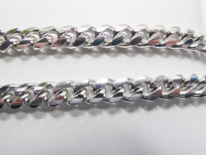 Real 925 Sterling Silver 6.5mm Solid Link Bracelet