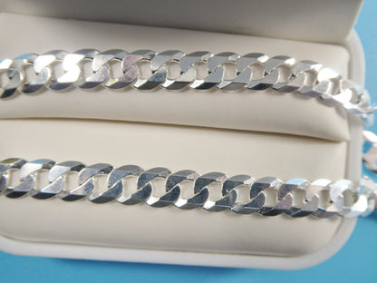 Real 925 Sterling Silver 6.5MM Italian Solid Chain Lobster Lock Clasp