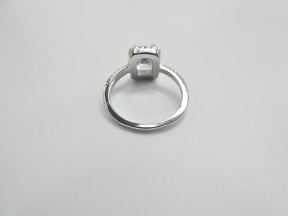 Real 925 Sterling Silver Solitaire Engagement Ladies Ring