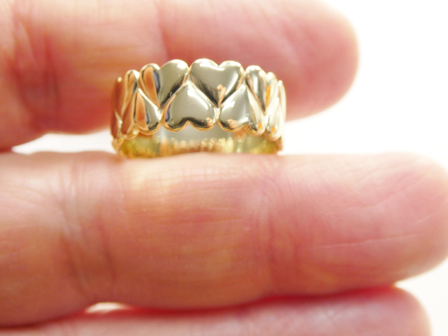 real 925 sterling silver over 14 yellow gold ring