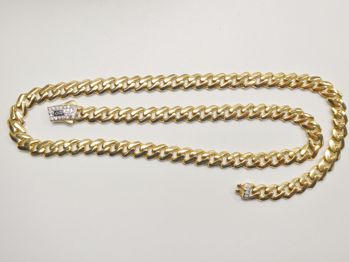 6mm Monaco link chain necklace bracelet moissanite real 925 sterling silver