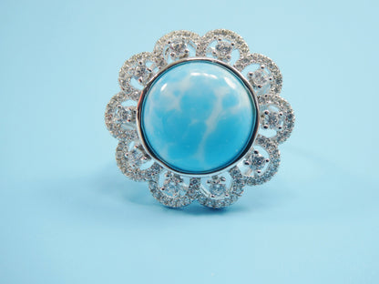 Turquois Ring Real 925 Sterling Silver