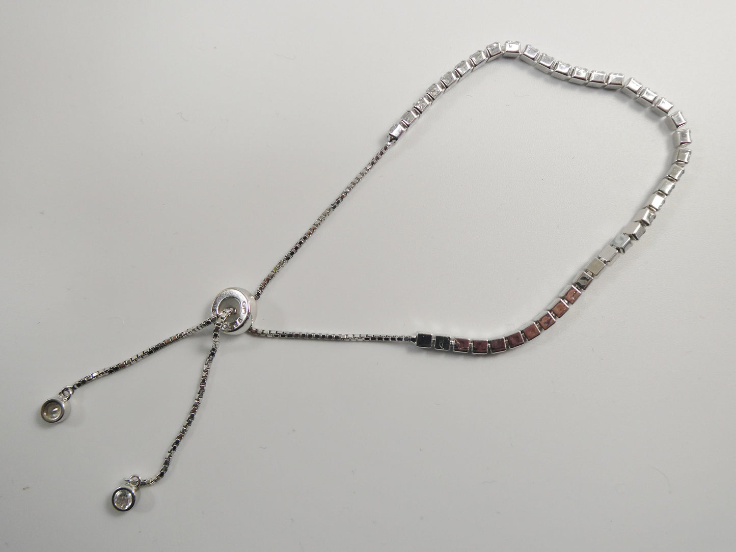 Adjustable tennis bracelet real 925 sterling silver