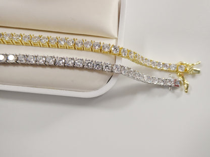 Real 925 Sterling Silver 3MM 6 INCH / 6.5 INCH Tennis Bracelet