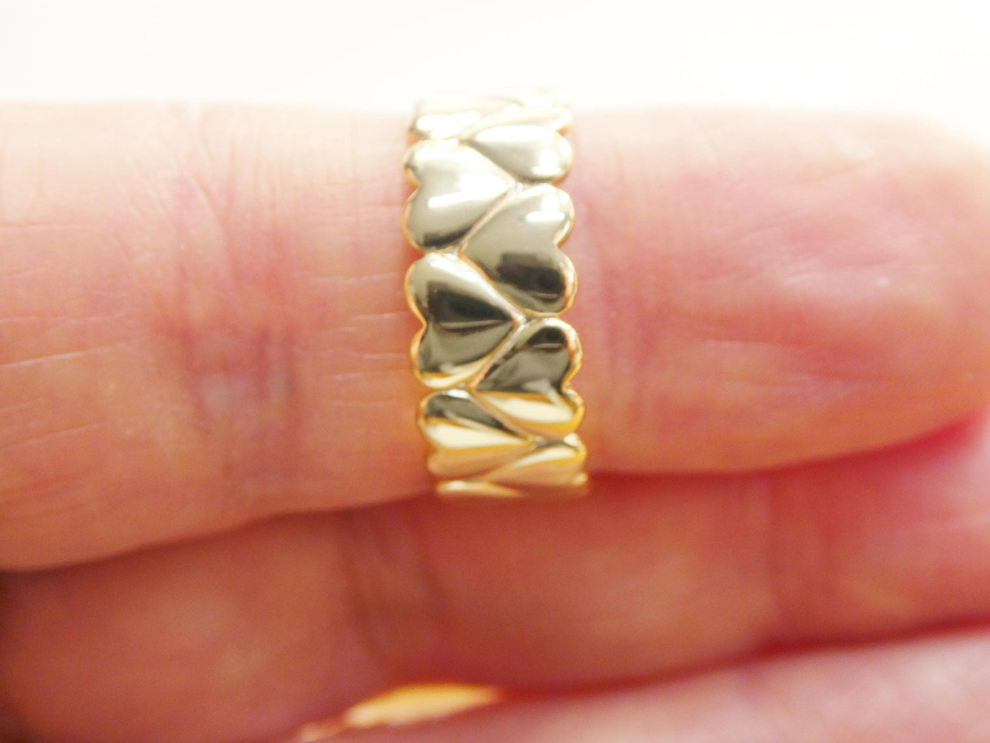 real 925 sterling silver over 14 yellow gold ring