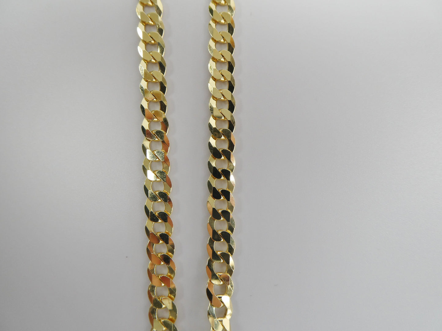 14k Gold Tone Sterling Silver Cross Pendant - 24 Inch Chain