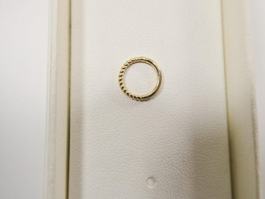 14k Real Solid Yellow Gold Hoop Earring Cartilage Daith Ring Piercing