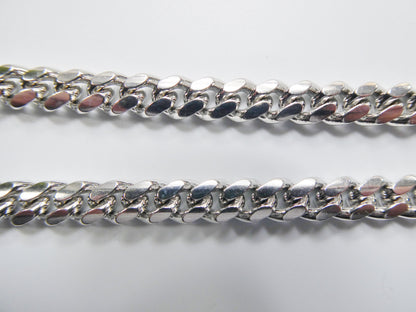 Real 925 Sterling Silver 6mm Solid Link Bracelet