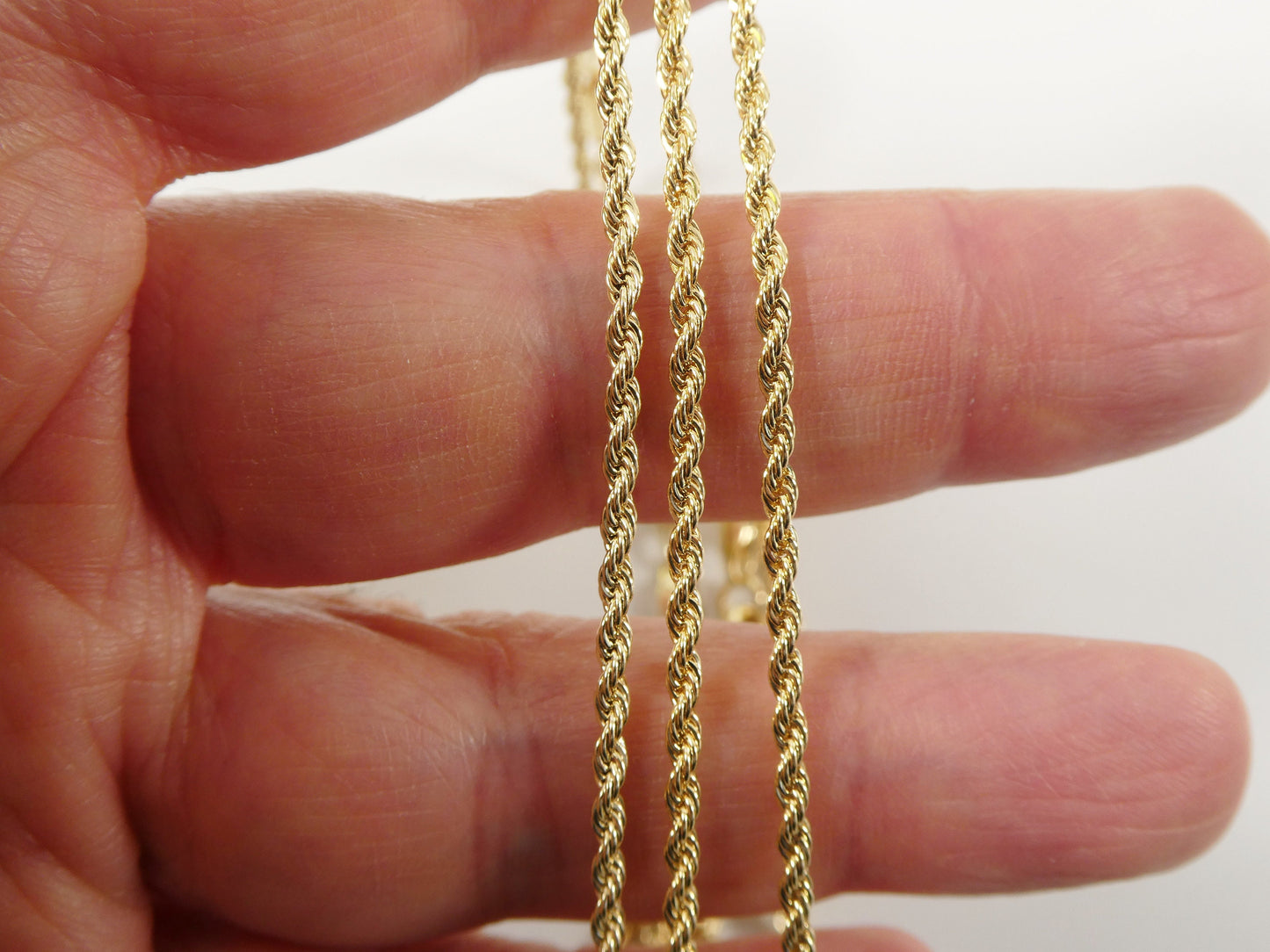18k gold filled rob chain