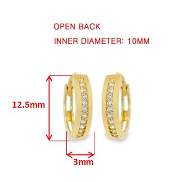 Real 10k Solid Yellow Gold Designer Earrings