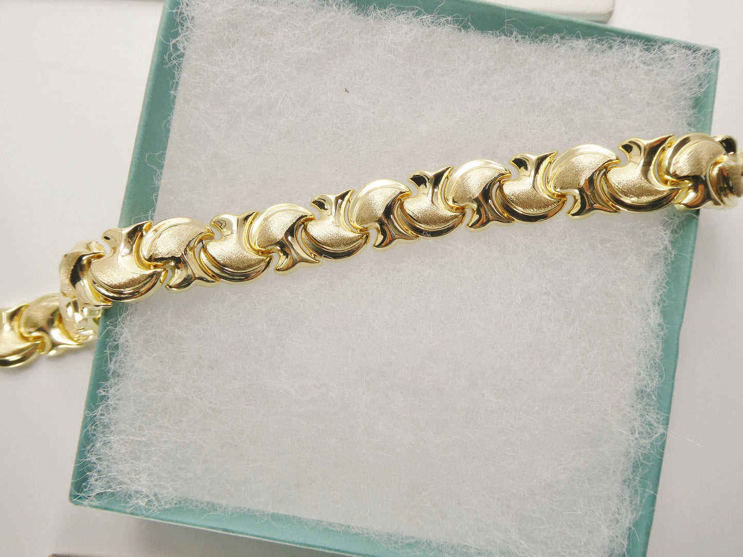 real 925 sterling silver yellow color large mushroom bracelet