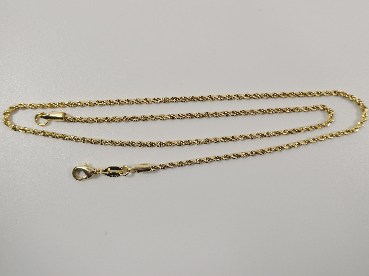 18k gold filled rope chain