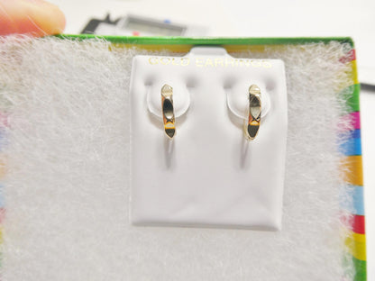 Real 10k Solid Yellow Gold Designer Earrings