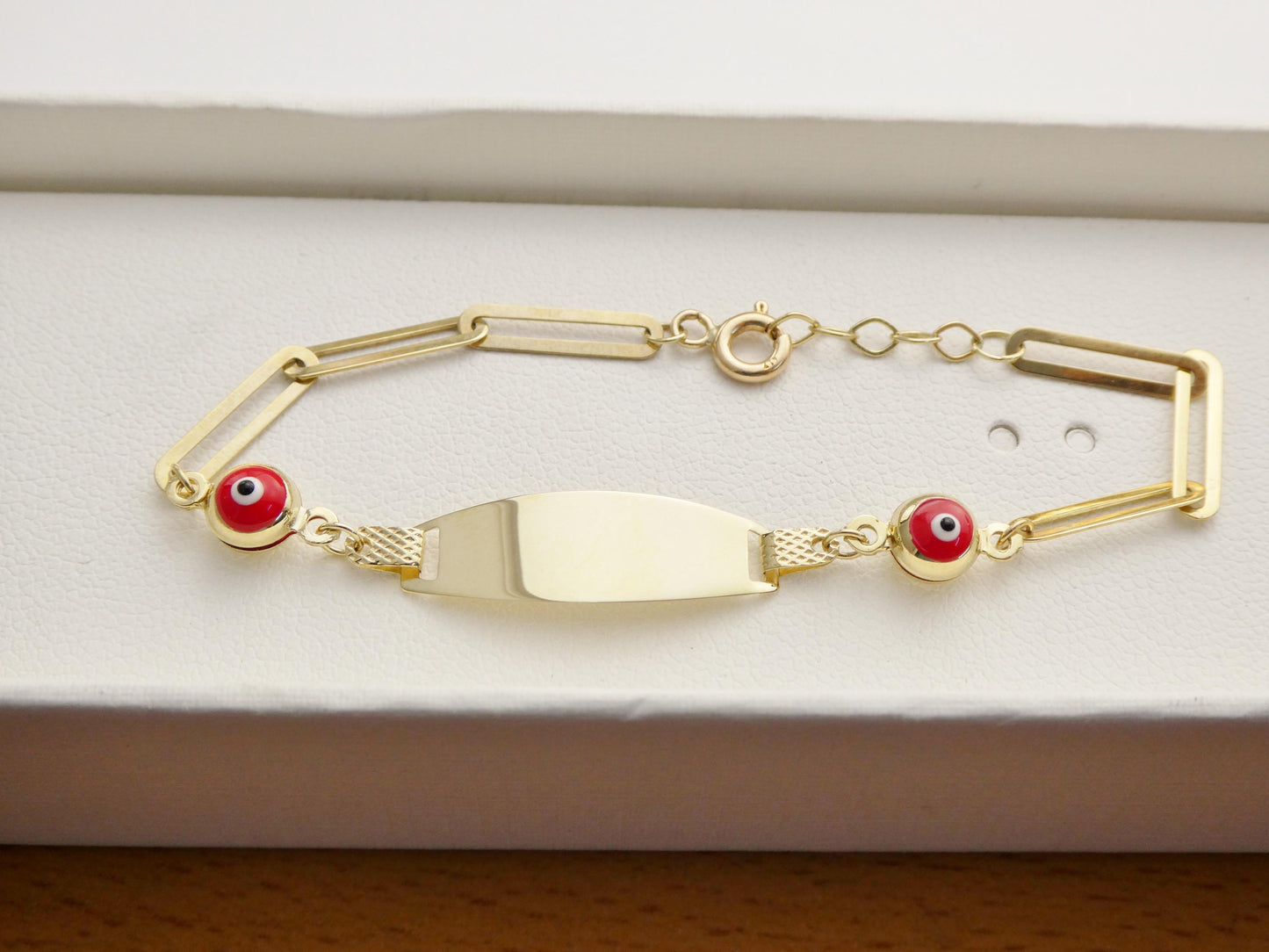 real 10k solid yellow gold baby bracelet