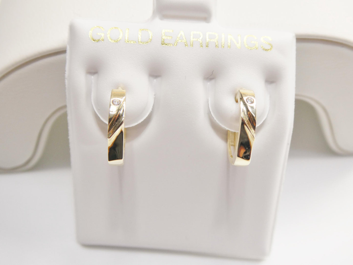 real 10k solid yellow gold designer earrings