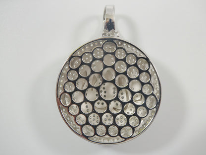 Real Sterling Silver Allah Muslim Pendent Full Ice Stone Charm