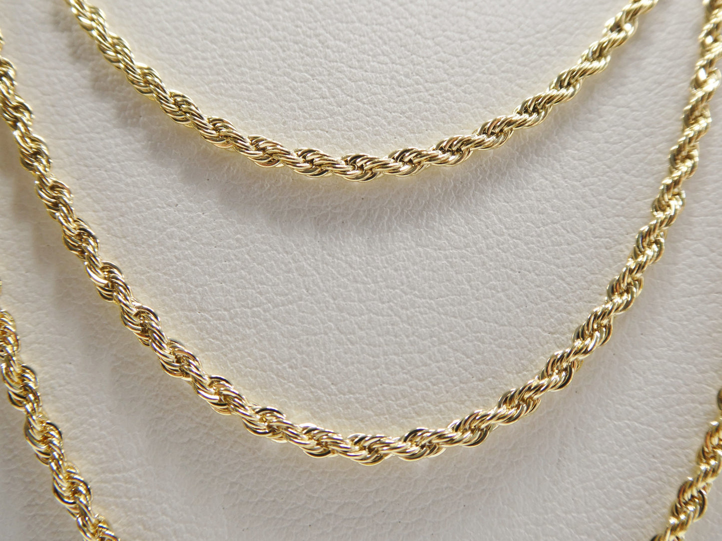 18k gold filled rope chain