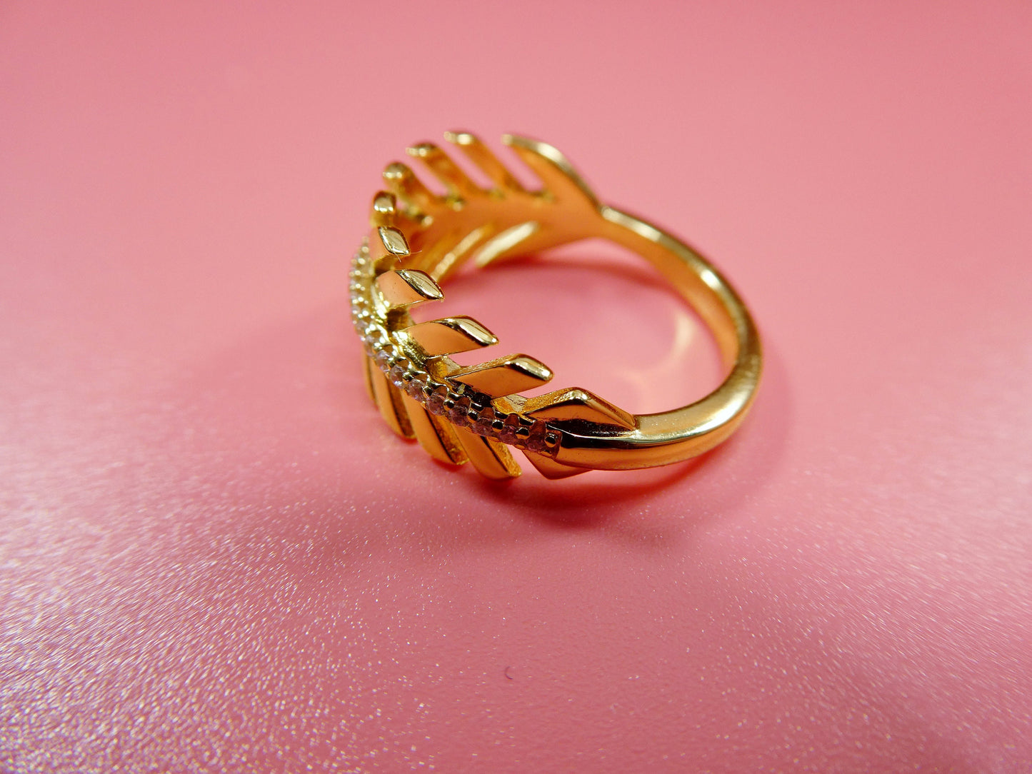 real 925 sterling silver over 14 yellow gold ladies ring