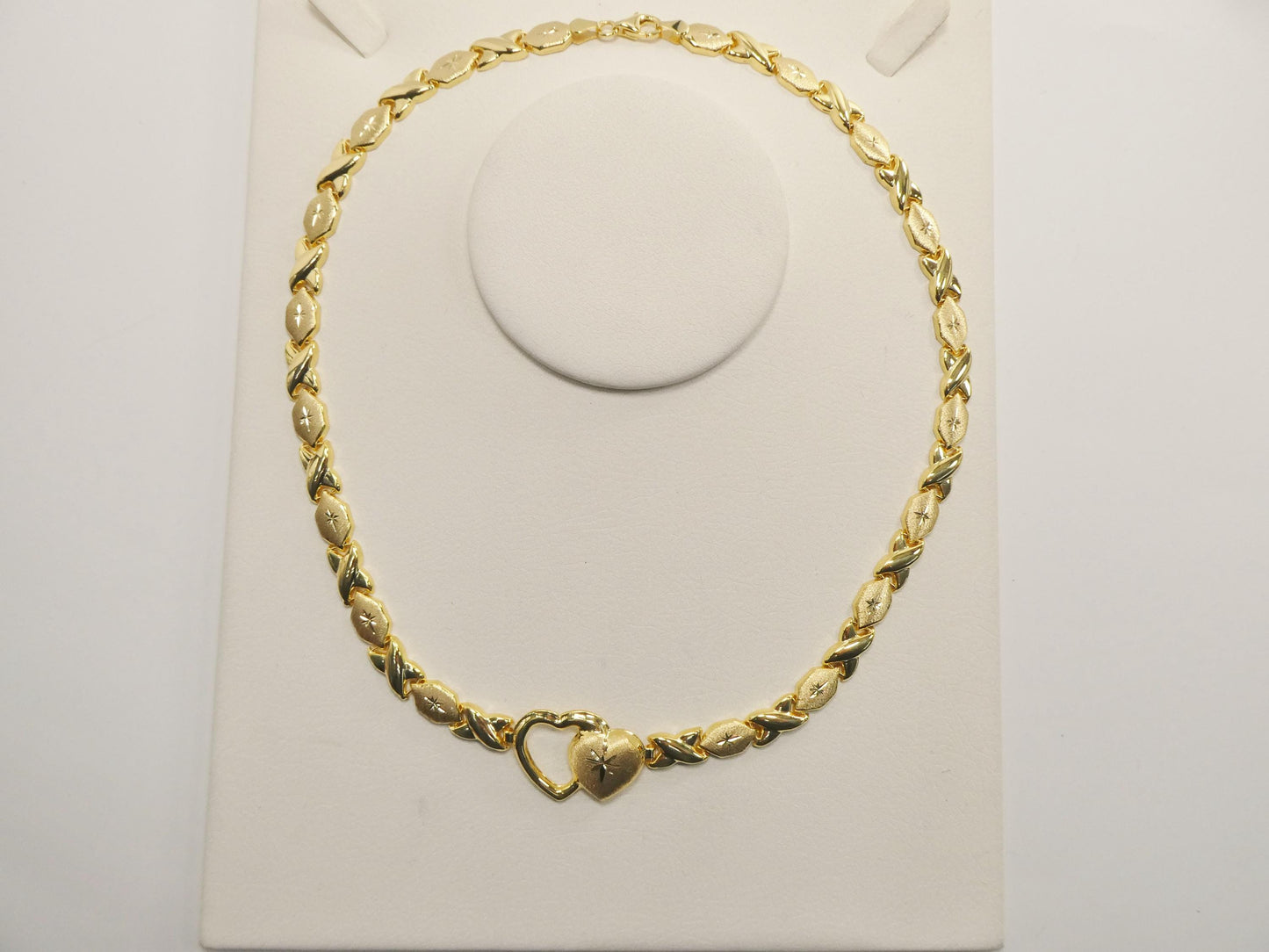 real 925 sterling silver xo hugs and kisses stampato set necklace and bracelet