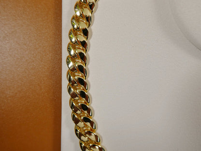 18k Gold Filled Monaco Necklace Choker Necklace 10mm 18" 20" 24" Length