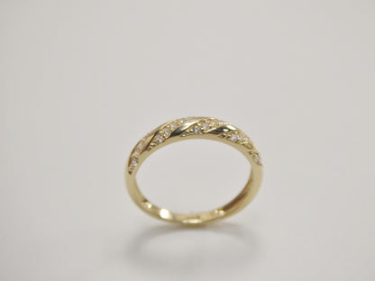 Real 10k Solid Yellow Gold Women's Classic Ring