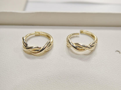 Real 10k Solid Yellow Gold Design Huggie Earrings