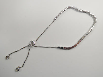 Adjustable Tennis Bracelet Real 925 Sterling Silver