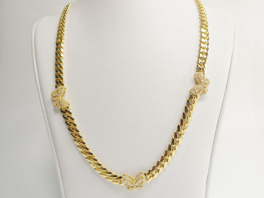 6mm Monaco link chain necklace necklace moissanite real 925 sterling silver (Copy)