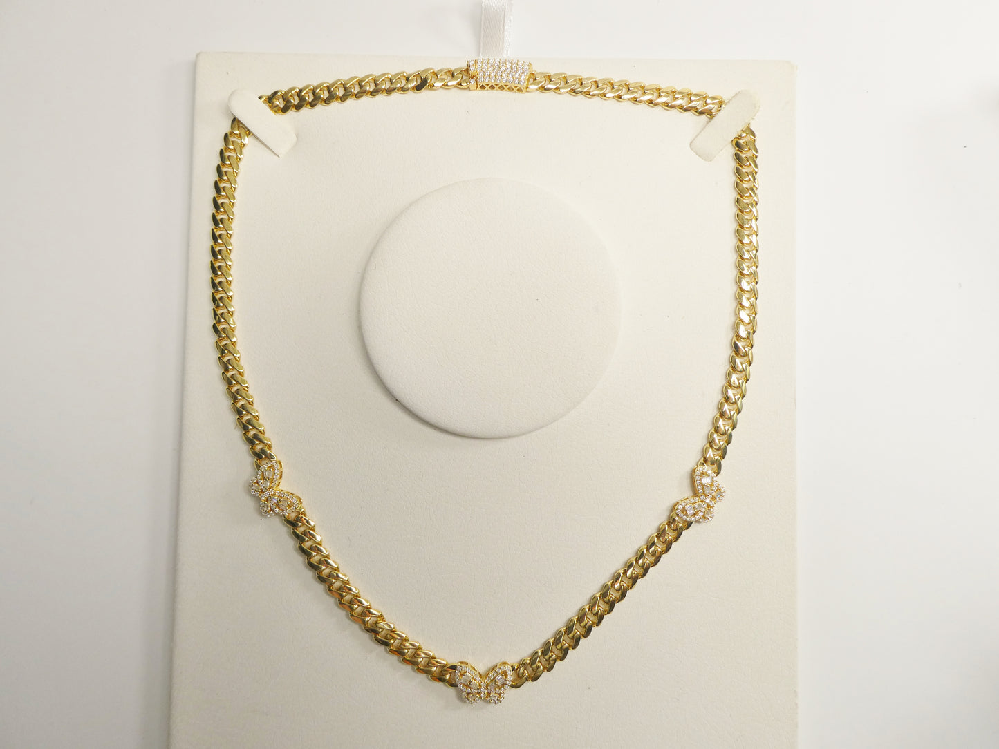 6mm Monaco link chain necklace necklace moissanite real 925 sterling silver (Copy)
