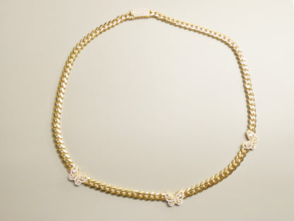 6mm Monaco Link Chain Necklace Moissanite Real 925 Sterling Silver