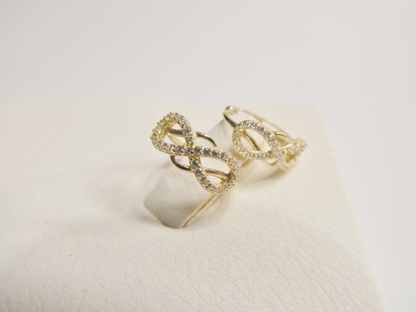 Real 10k Solid Yellow Gold Fancy Hoop Huggies Earrings