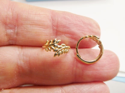 Real 10k Solid Yellow Gold Fancy Hoop Huggies Earrings