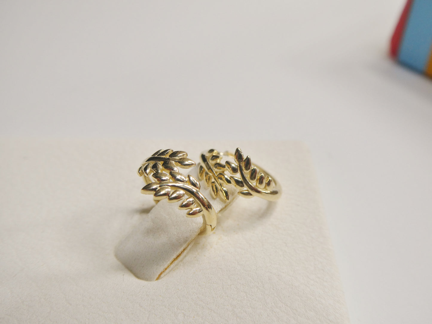 Real 10k Solid Yellow Gold Fancy Hoop Huggies Earrings