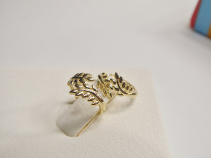 Real 10k Solid Yellow Gold Fancy Hoop Huggies Earrings