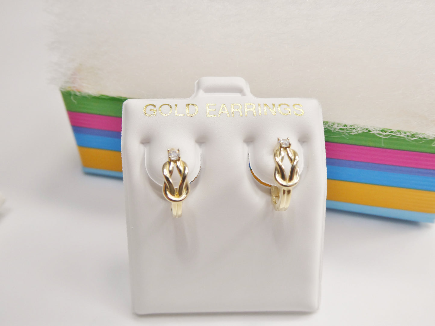 Real 10k Solid Yellow Gold Fancy Hoop Huggies Earrings