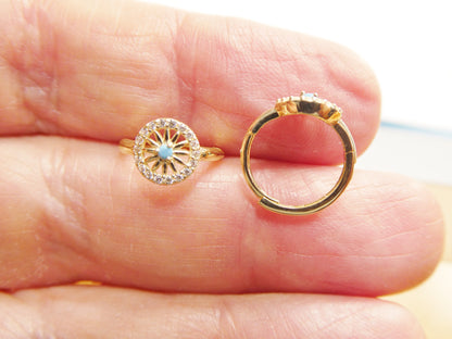 Real 10k Solid Yellow Gold Fancy Hoop Huggies Earrings