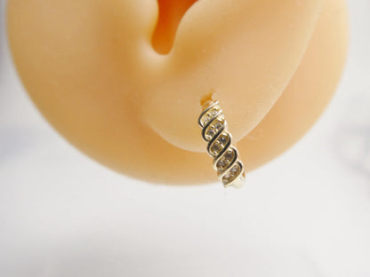 Real 10k Solid Yellow Gold Designer Earrings