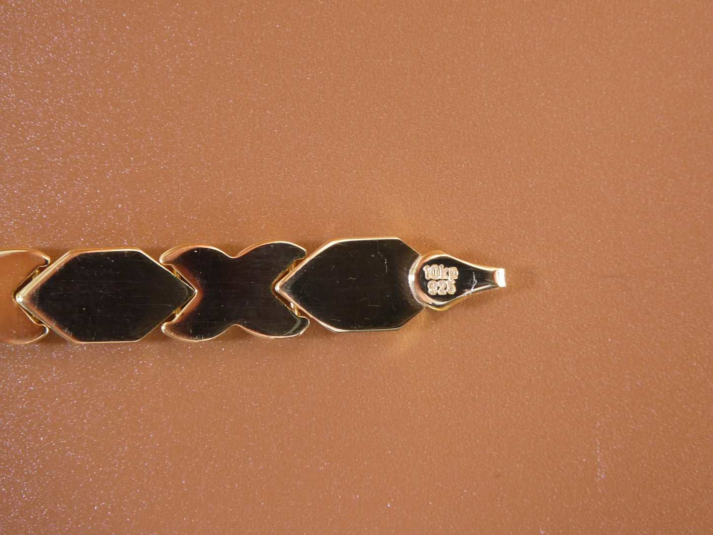 6.5 inch 7 inch xoxo stampato bracelet all yellow tone 14k yellow gold color finish over real 925 sterling silver