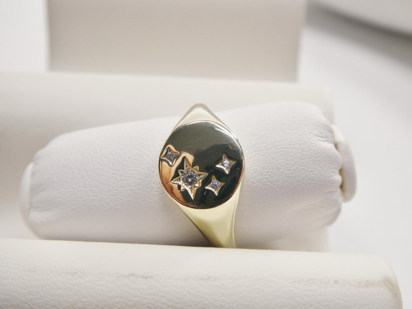 real 925 sterling silver over 14 yellow gold ring