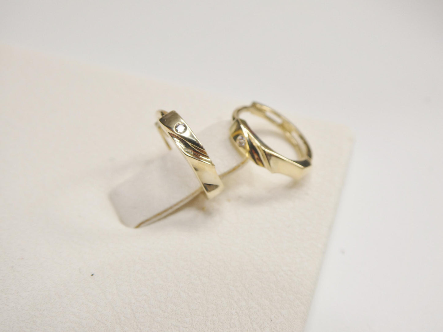 real 10k solid yellow gold designer earrings