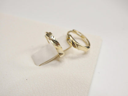 Real 10k Solid Yellow Gold Designer Earrings