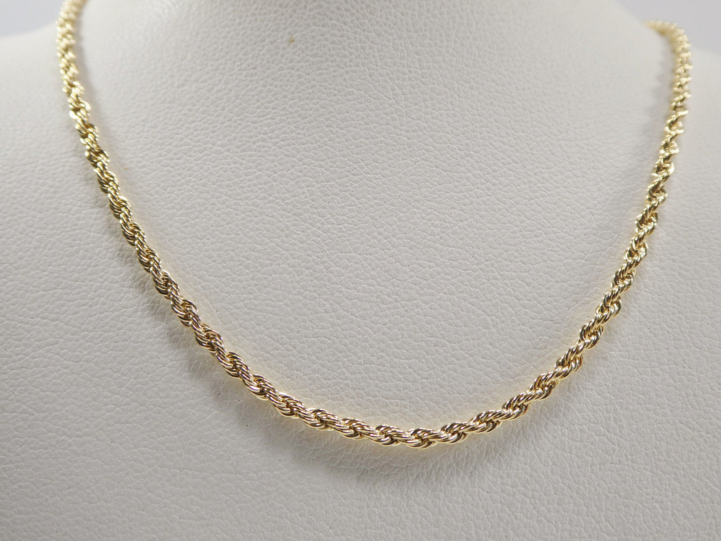 18k gold filled rope chain