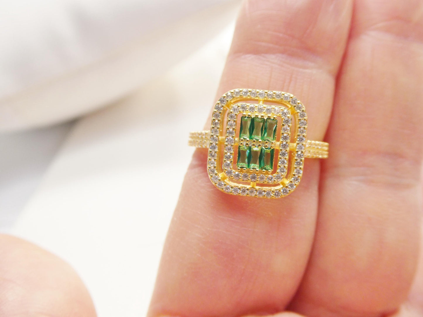real 925 sterling silver over 14 yellow gold ring