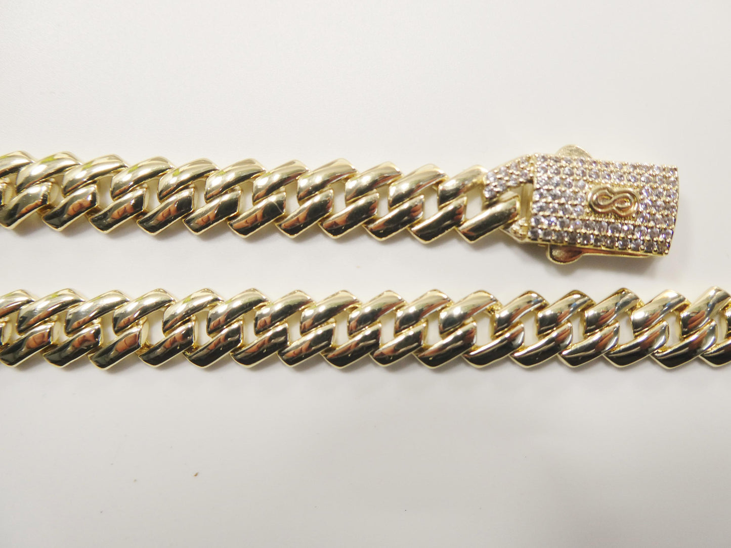 monaco cuban necklace 14k gold filled 9mm
