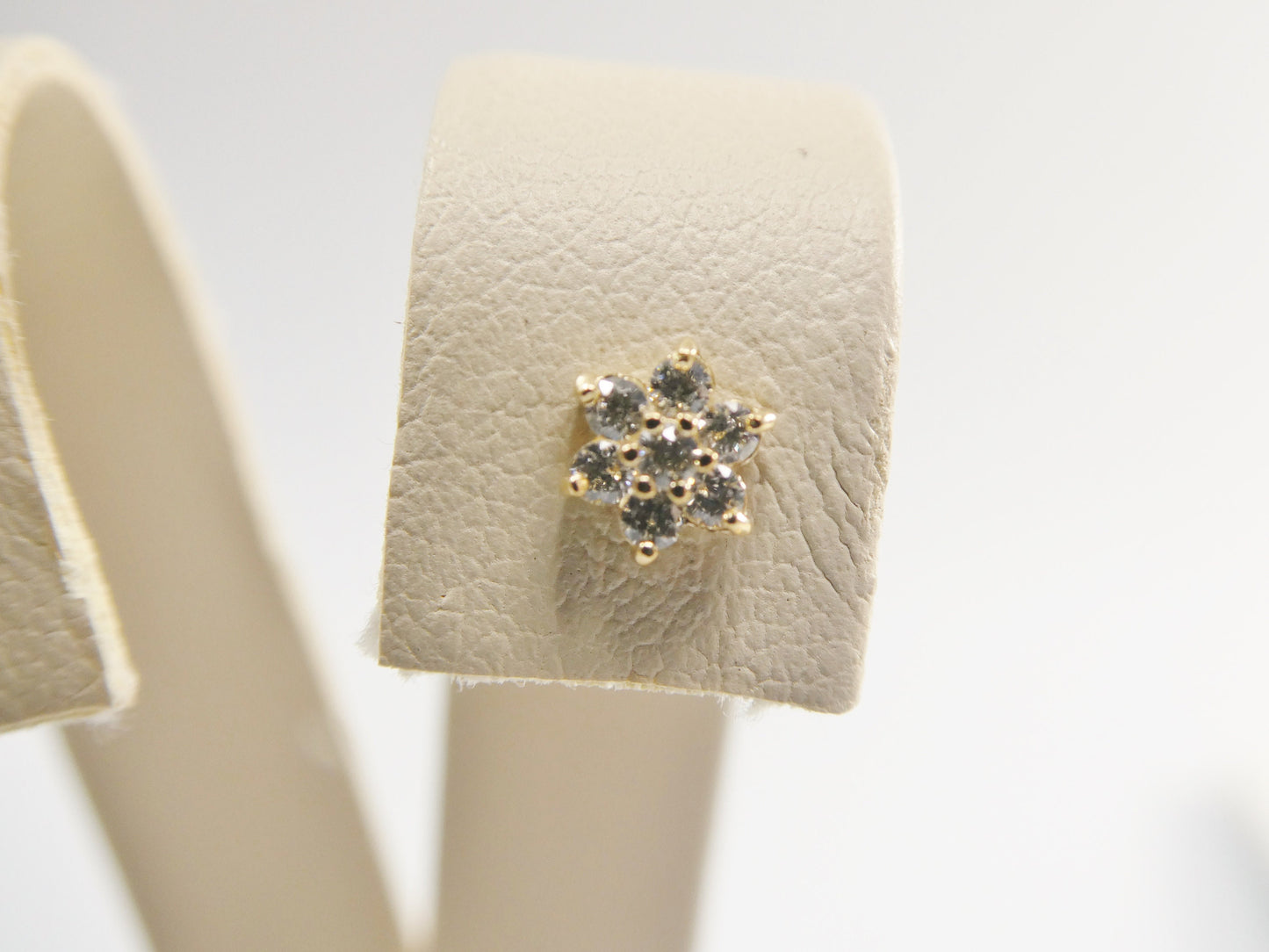14k real solid yellow gold flower nose rings