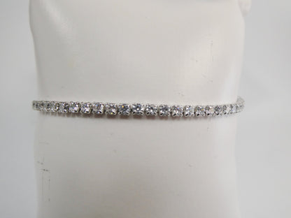 Adjustable Tennis Bracelet Real 925 Sterling Silver